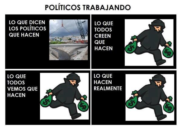 Politicos trabajando