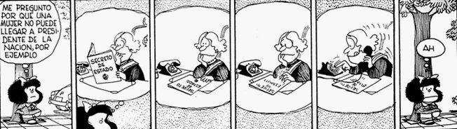 Quino - Mujer presidente