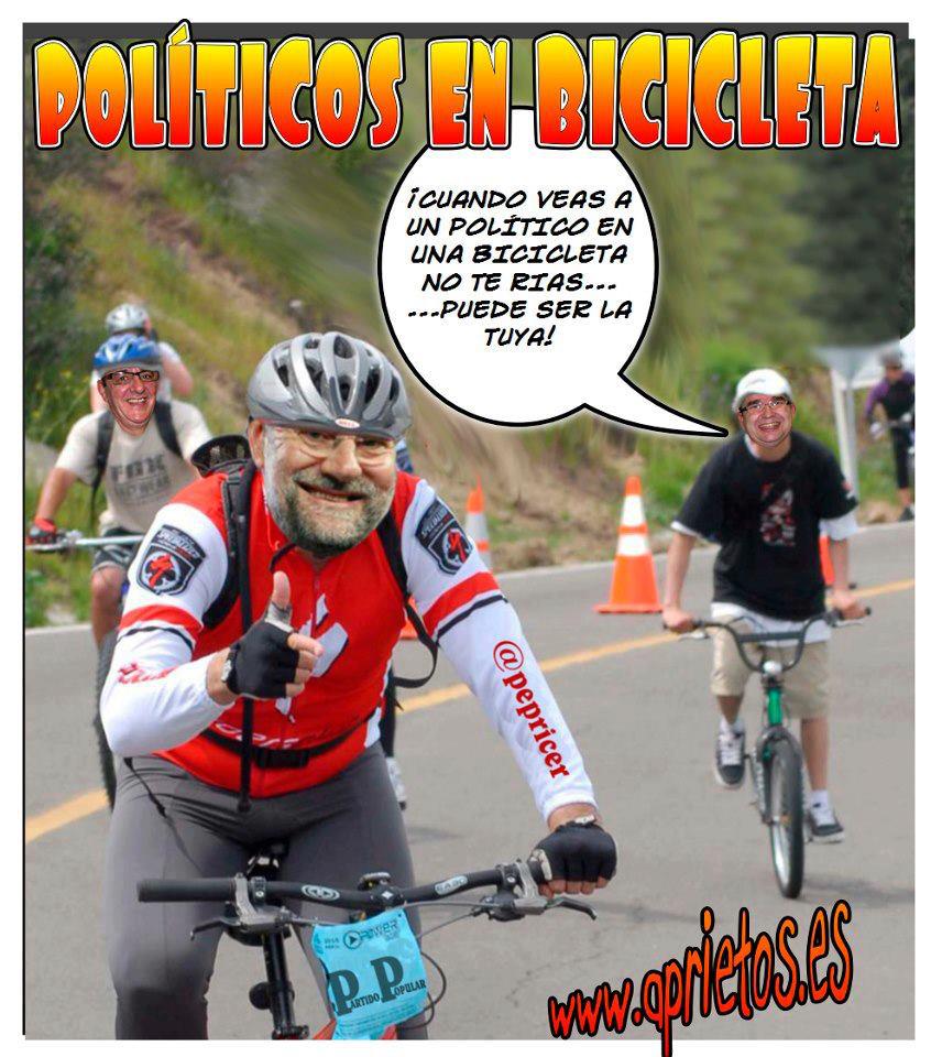 Mariano en bicicleta