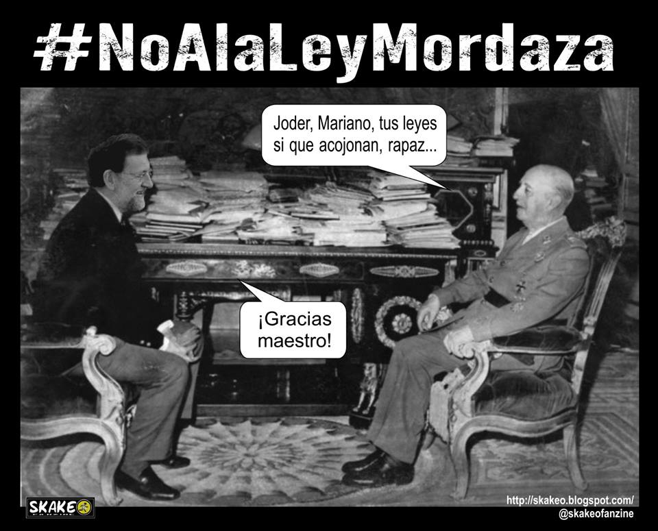 Mariano y Paco y la ley mordaza