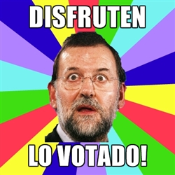 Disfruten lo votado