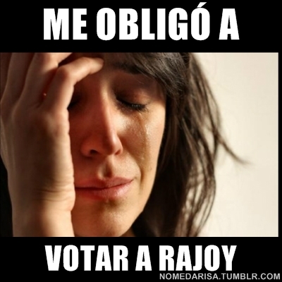 Me obligo a votar a Rajoy