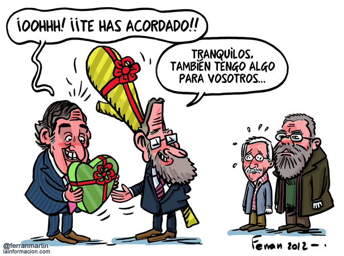 Mariano obsequia por San Valentin