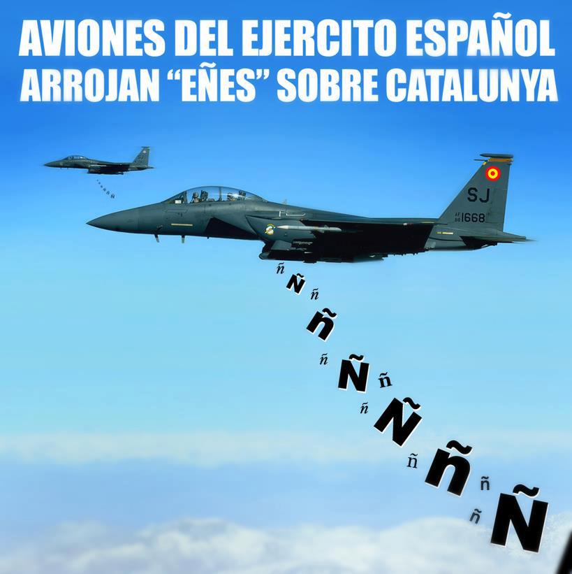 Aviacion espanyola ataca Catalunya