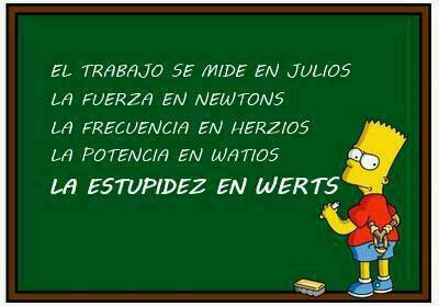 Wert es una medida de estupidez