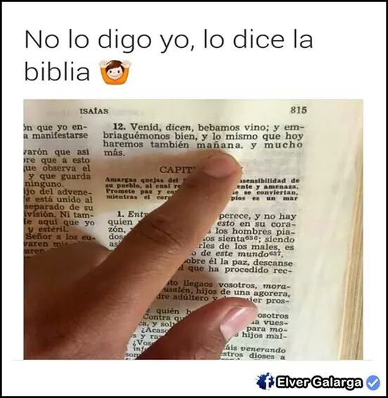 Lo dice la Biblia